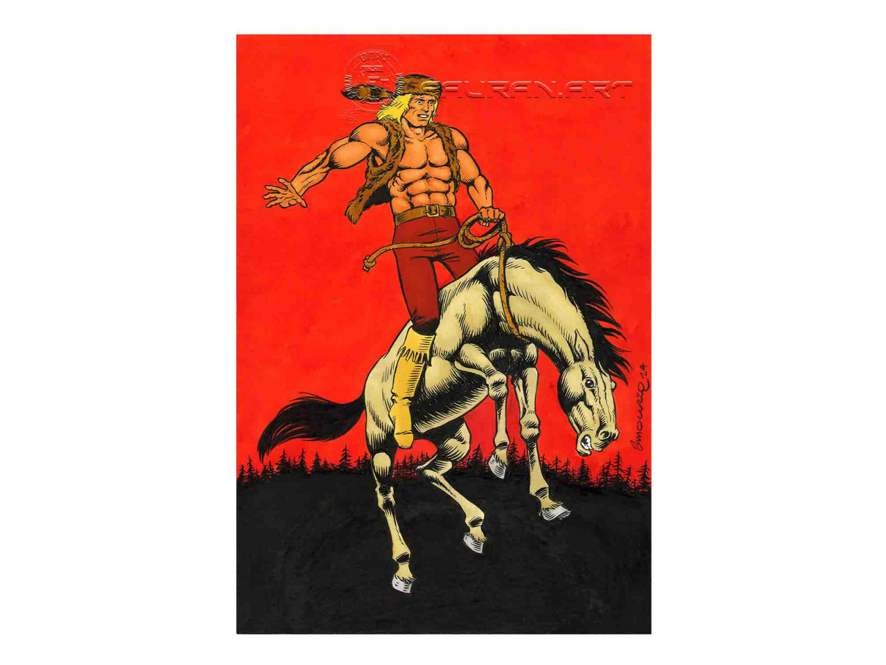Blek le Roc : Rodéo en rouge et noir - André AMOURIQ