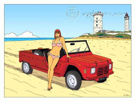 Tirage d'Art : La Méhari : Olivier MARIN