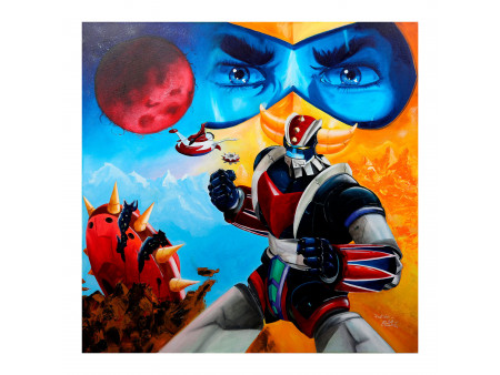 Tirage d'Art : Hommage Goldorak