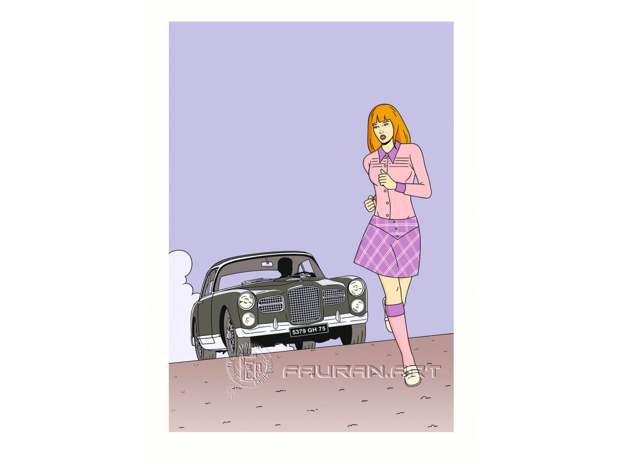 Tirage d'Art : Melany Road Couverture 1A : Olivier MARIN