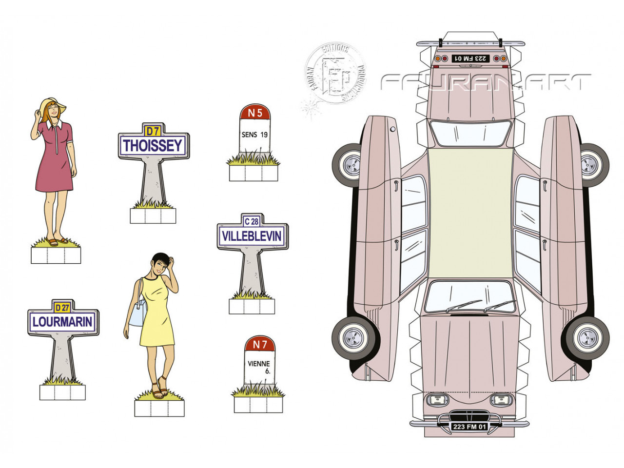 Tirage limité : Citroën AMI 6  : Olivier MARIN