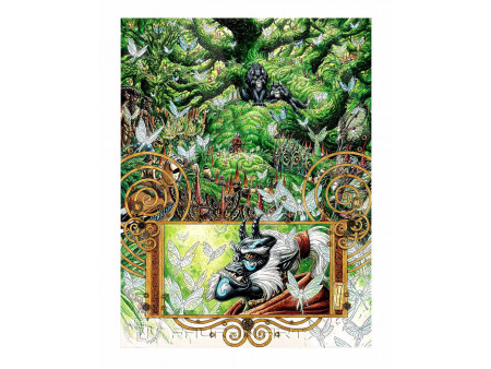 Tirage d'art de de la planche originale 27 de Wika et les fées noires