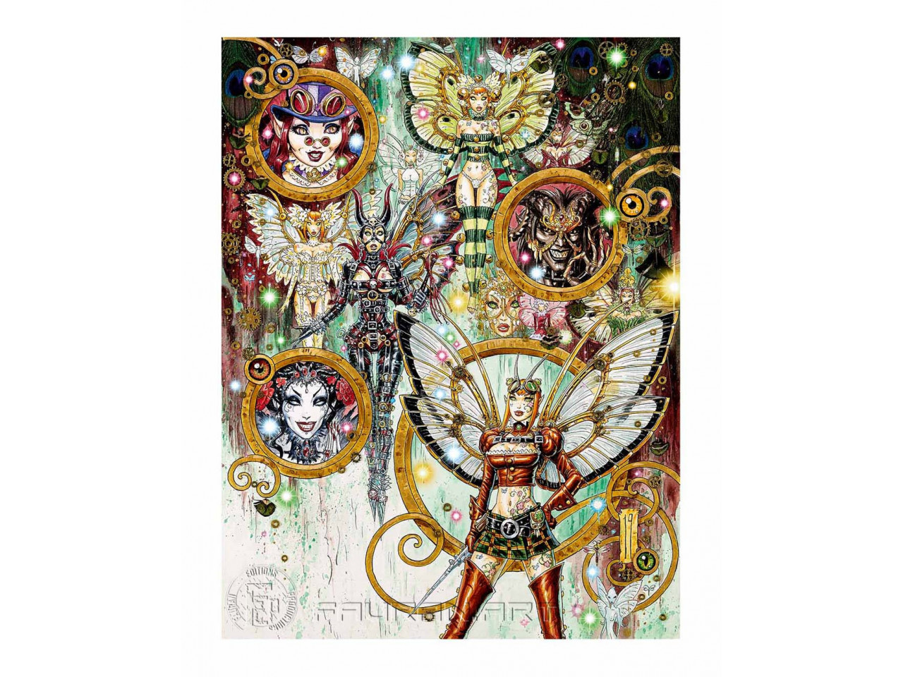 Tirage d'art de de la planche originale 19 de Wika et les fées noires