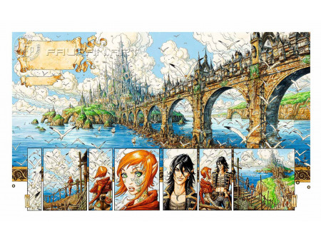 Tirage d'art de de la double page originale 18-19 de Wika et la fureur d'Obéron - Olivier LEDROIT