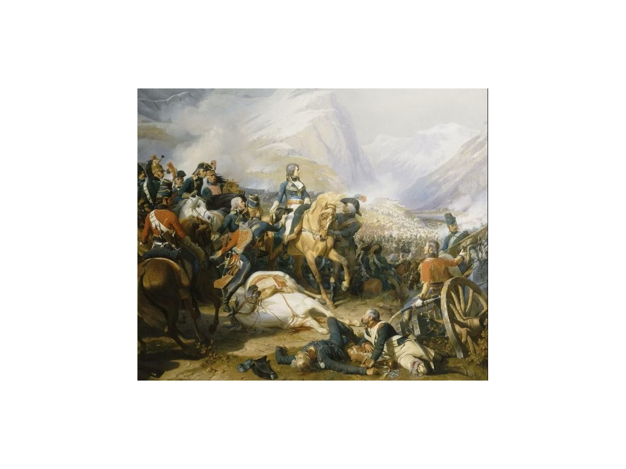Bonaparte à la bataille de Rivoli