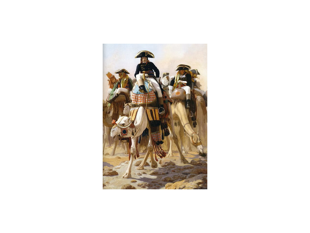 Bonaparte et son état-major en Égypte