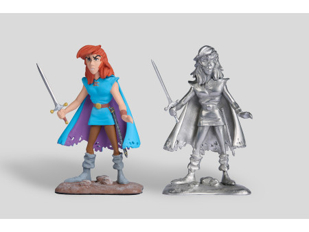 Percecvan: hand-painted figurine and ‘silver’ version figurine in a deluxe box set, limited to 50 copies